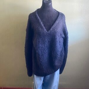 Free people sparrow sweater, oversized v neck. Small, NWT